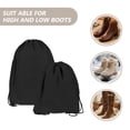 thumbnail image 5 of LAIMEIWEE Drawstring Boot Storage Bags 4-Pack, 21 x 12 in, Hiking & Travel(Black), 5 of 8