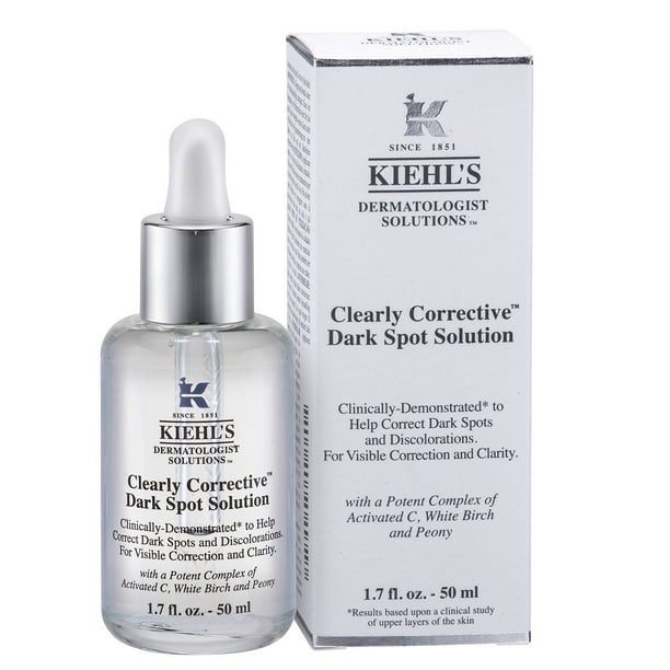 美容液 KIEHL's Cleanly Corrective Dark Spot Kiehl's Clearly Corrective Dark Spot Correcting Serum, 1.7