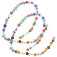 thumbnail image 4 of 2 tiras de cuentas de vidrio para manualidades hechas a mano, cuentas en forma de flor, cuentas sueltas, cuentas espaciadoras, 4 of 8
