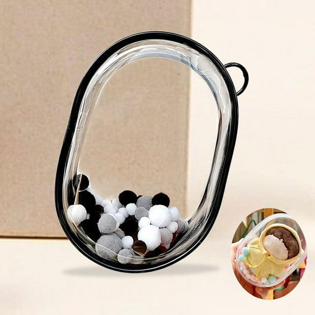 Estuche de almacenamiento CUTICAT para figuras Bolsa de almacenamiento para muñecas pequeñas Negro M