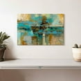 thumbnail image 2 of Elephant Stock Morning Fjord Wall Art - Horizontal Canvas Wall Art - Living Room Wall Decor - Abstract Canvas - Brown And Blue Decor By Silvia Vassileva - 12" x 8", 2 of 4