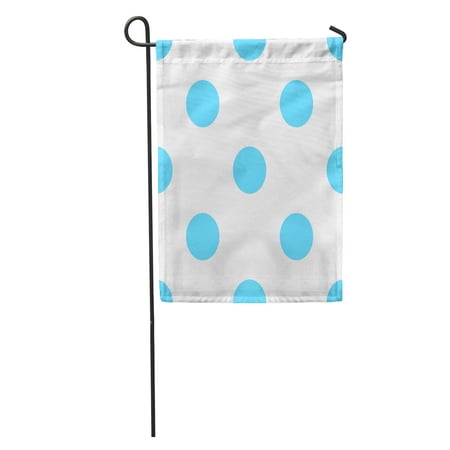 SIDONKU Abstract Polka Dot Blue Retro Pattern Circle Classic Graphic Modern Garden Flag Decorative Flag House Banner 28x40 inch
