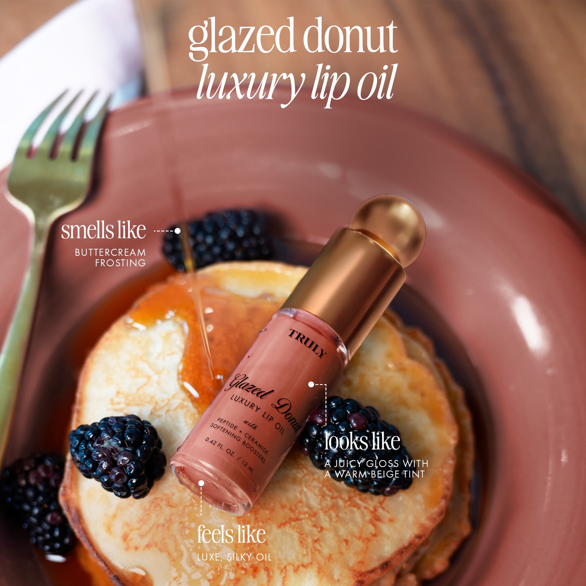 Truly Glazed Donut Luxury Peptide Lip Oil