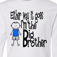 thumbnail image 4 of Inktastic Either Way It Goes, I'm the Big Brother Long Sleeve Youth T-Shirt, 4 of 5
