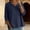 Navy, variant on Linen Button Down Shirt Women Casual Linen Cotton Tunic Womens Summer Gauze Tops Womens Linen Cotton Blouses Summer Button Down Tank Tops Peasant Shirts Sky Blue XL