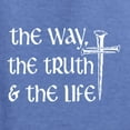 thumbnail image 5 of Wild Bobby The Way, The Truth & The Life Inspirational/Christian Unisex Graphic Hoodie Sweatshirt, Vintage Heather Blue, Large, 5 of 5