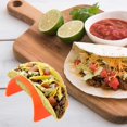 thumbnail image 3 of 12pcs Plastic Taco Rack Durable Mexican Pancake Rack Tray Taco Holder for Home Restaurant Kitchen (Red + Yellow + Green), 3 of 3