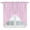 Pink Plum, variant on Pink Grid Kitchen Window Curtains, Swag Curtains Valance for Bedroom Living Room Bathroom, Checkered Plaid Gingham Lattice Trellis Print Rod Pocket Window Curtain Block Drapes 2 Panels 28"x36"