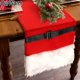 thumbnail image 3 of OurWarm Christmas Table Runner Christmas Decoration 14x72 inch Faux Fur Santa Belt with Buckle Table Cover New Year Goods, 3 of 4