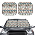 thumbnail image 2 of Fotbe Train 2-Piece Car Windshield Sun Shade | Sun Blocker for Car Windshield | Foldable Automotive Interior Accessories for Sun Protection-Large, 2 of 6