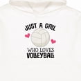 thumbnail image 3 of Inktastic Just a Girl Who Loves Volleyball Youth Hoodie Sweatshirt, 3 of 4