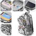 thumbnail image 4 of Cute Black and White Cartoon Line Drawing Dog Backpack for School,Cute School Bag,Schoolbag with Adjustable Shoulder Straps & Padded Back,16.9 Inch, 4 of 5
