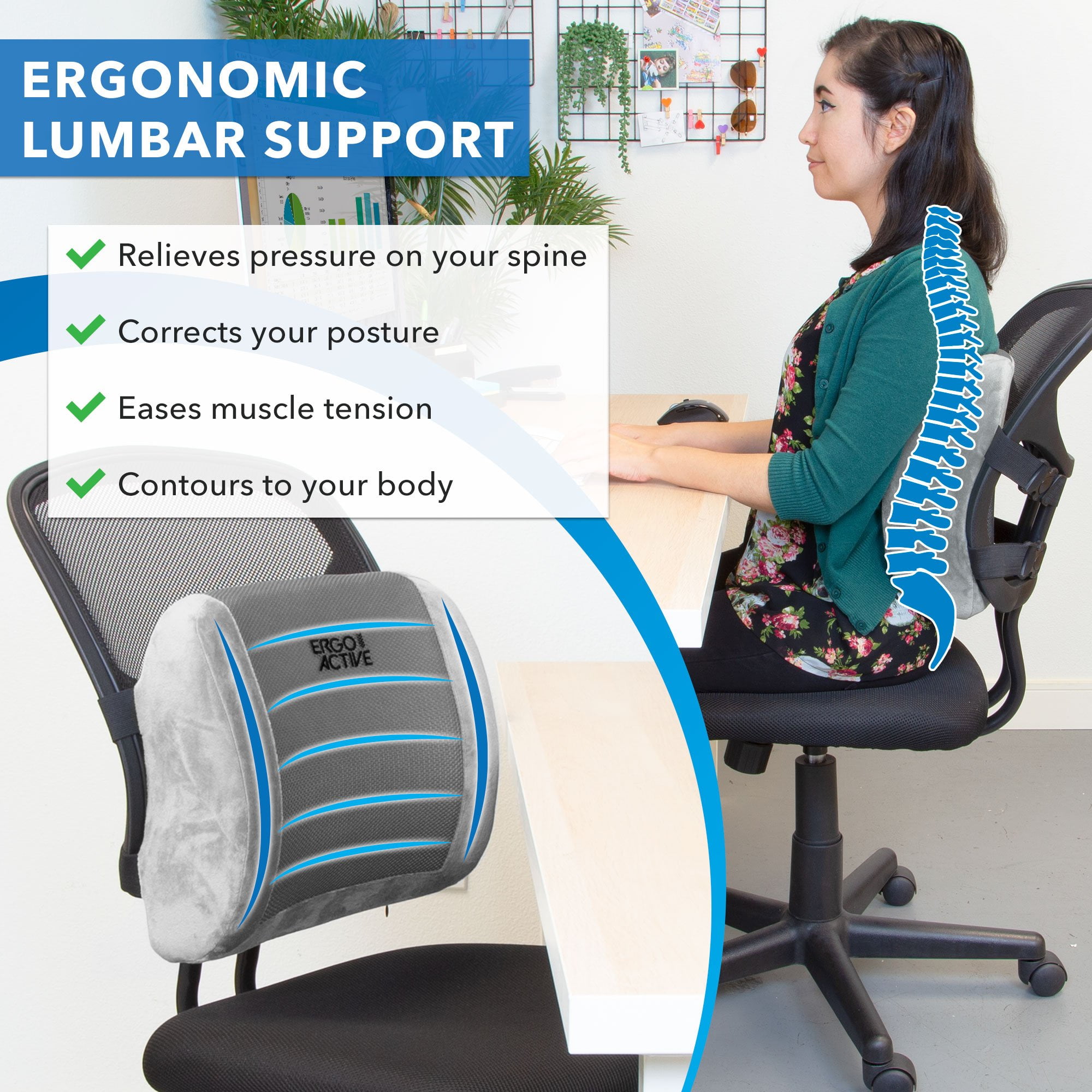 Reasons to use lumbar support pillows for your office chair - AZ