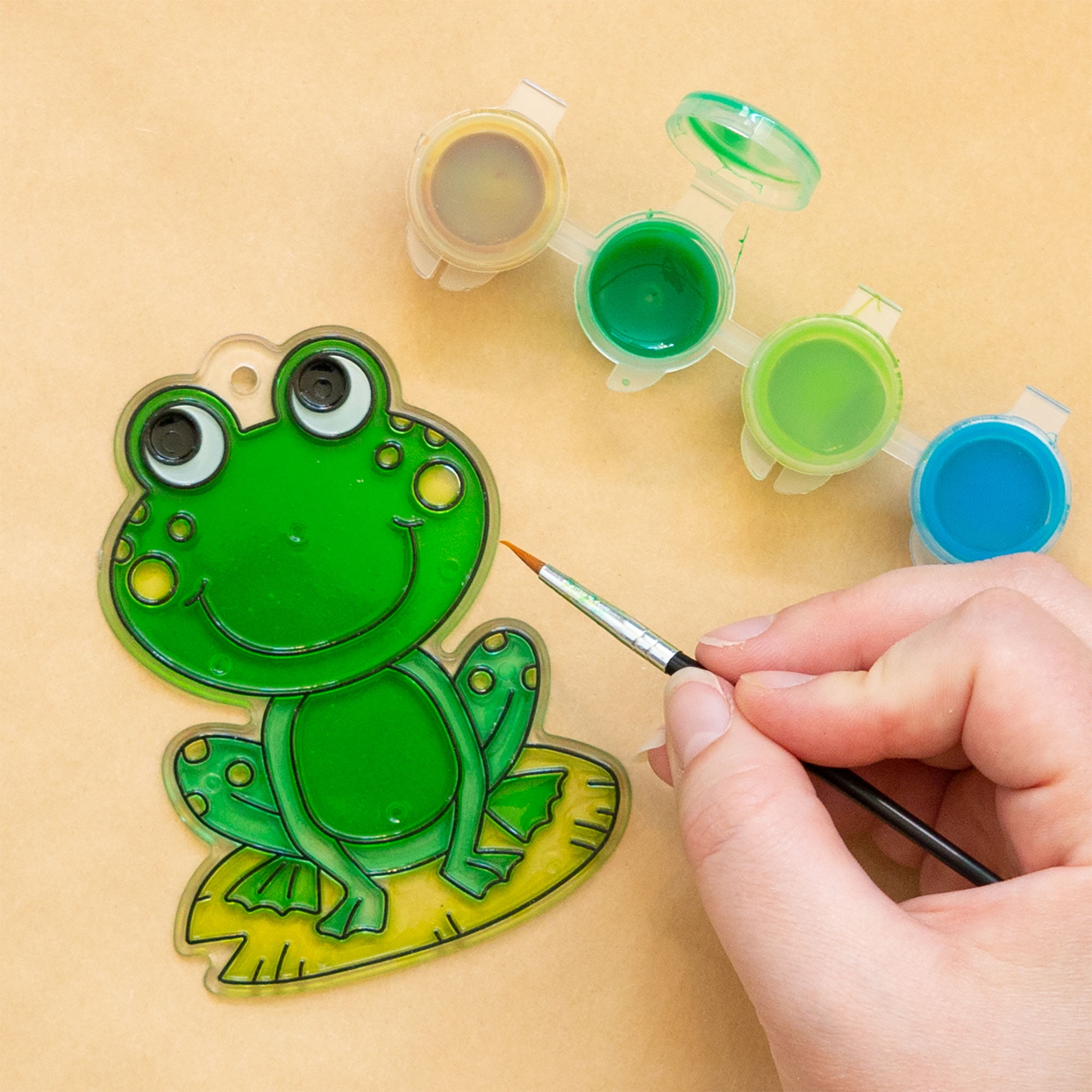 Hello Hobby Frog Suncatcher Bundle, 15Pack Paint Your Own Suncatchers