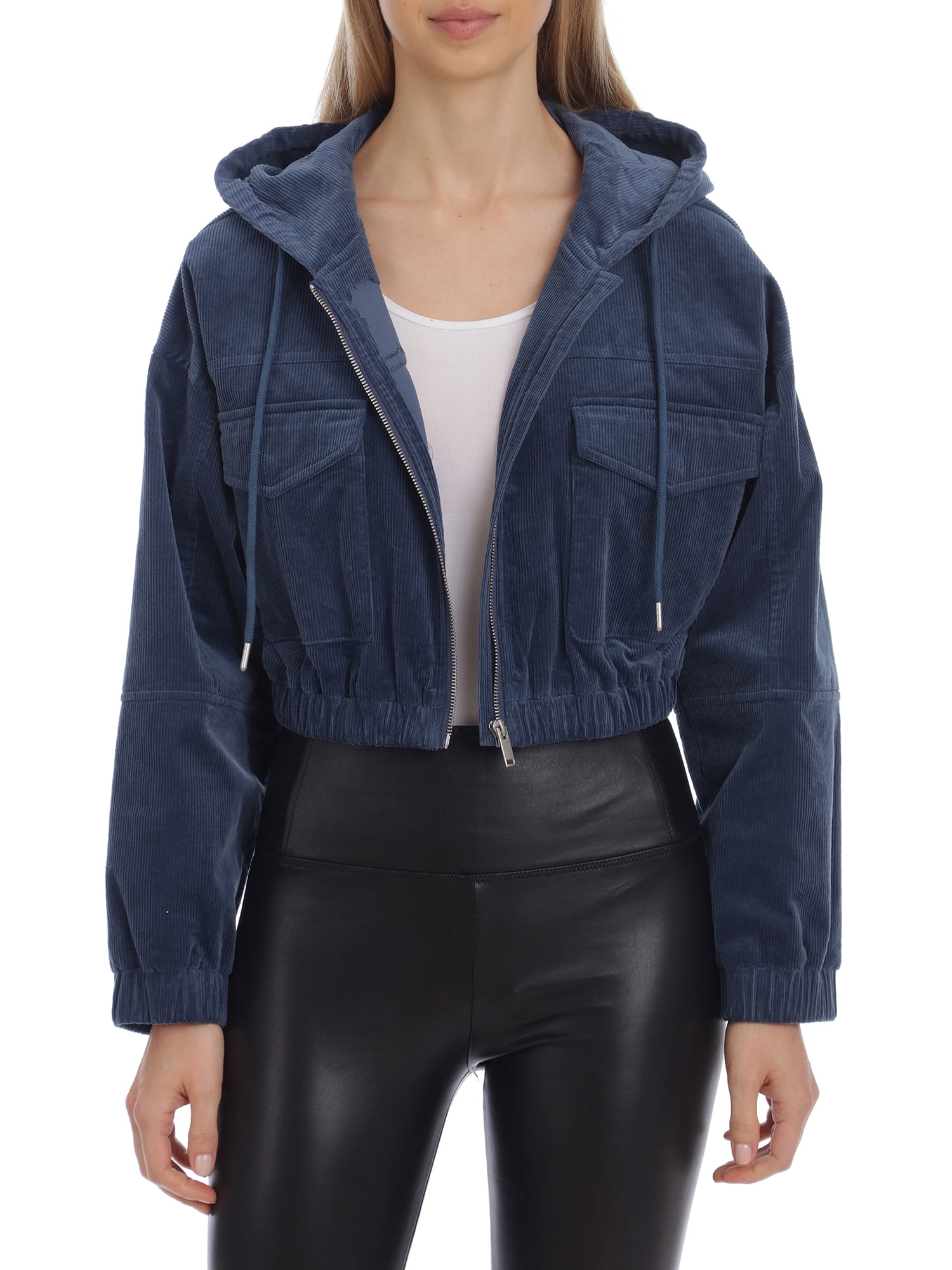 BAGATELLE.NYC Women's Cropped Corduroy 