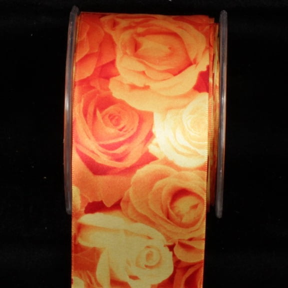 The Ribbon People Fantastic Yellow Rose Day Wired Craft Ribbon 2.5" x 27 Yards