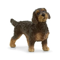 Schleich Farm World - Farm Animal Toy Wire Haired Dachshund Dog Toy Figurine - Kids Ages 3 