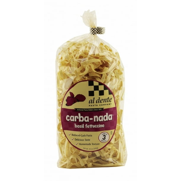 Al Dente Carba Nada Fettuccine Low Carb Pasta Low Carb Noodles High Fiber Cooks In 3 Minutes Basil Walmart Com Al Dente Carba Nada Fettuccine Low Carb Pasta Low Carb Noodles High Fiber Cooks In 3 Minutes Basil Walmart Com