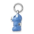 thumbnail image 2 of Sterling Silver Blue Enamel Bear Charm for Women, Animal Pendant for Bracelet or Necklace, Symbol of Joy and Innocence, Playful Sentimental Jewelry Accessory, 2 of 6