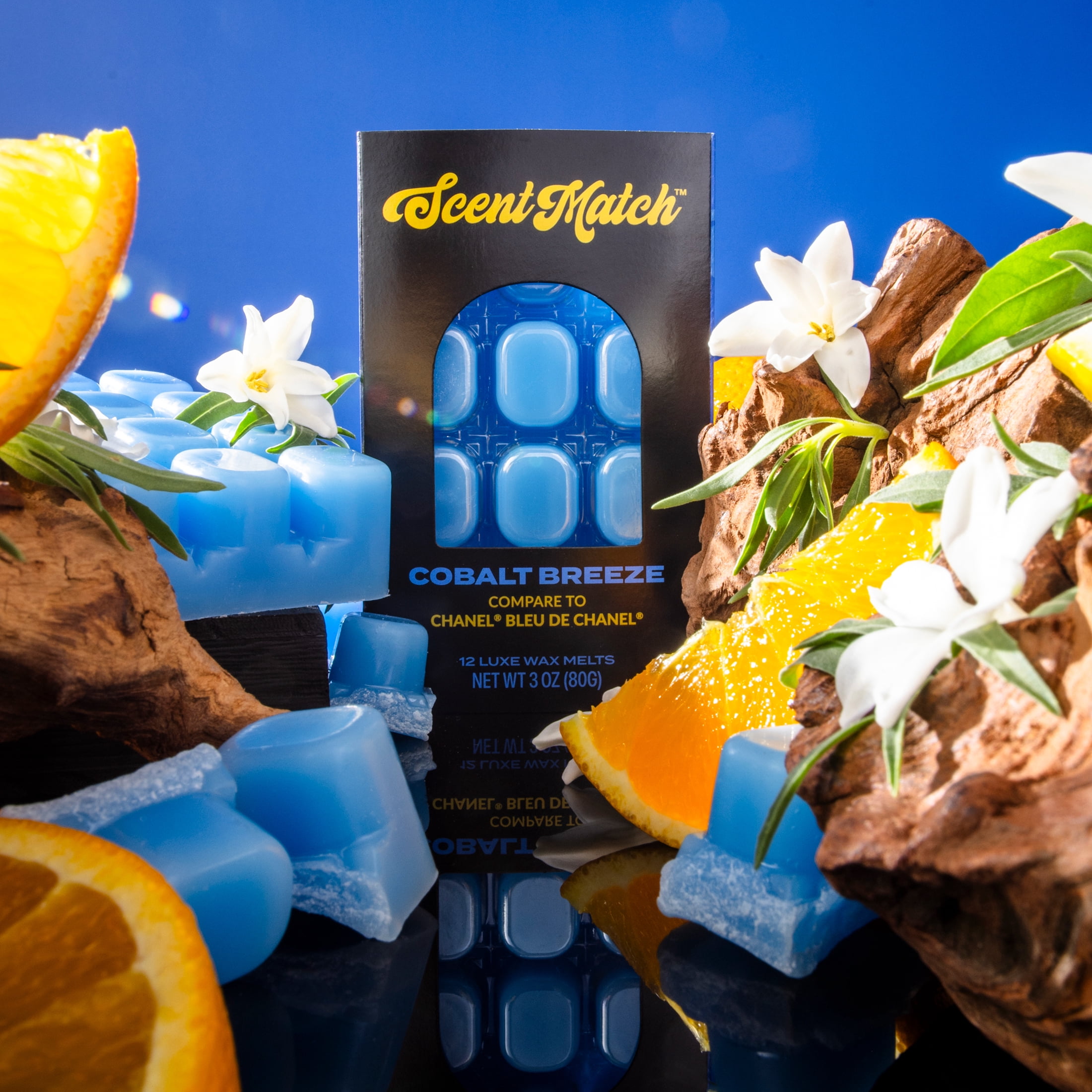 IllumiScents ScentMatch, 3 oz Wax Melts, Cobalt Breeze (Compare to: Chanel's Bleu De Chanel)