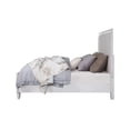 thumbnail image 6 of Kate Modern King Size Bed, ChannelTufted, Gray Fabric, White Wood Frame, 6 of 7