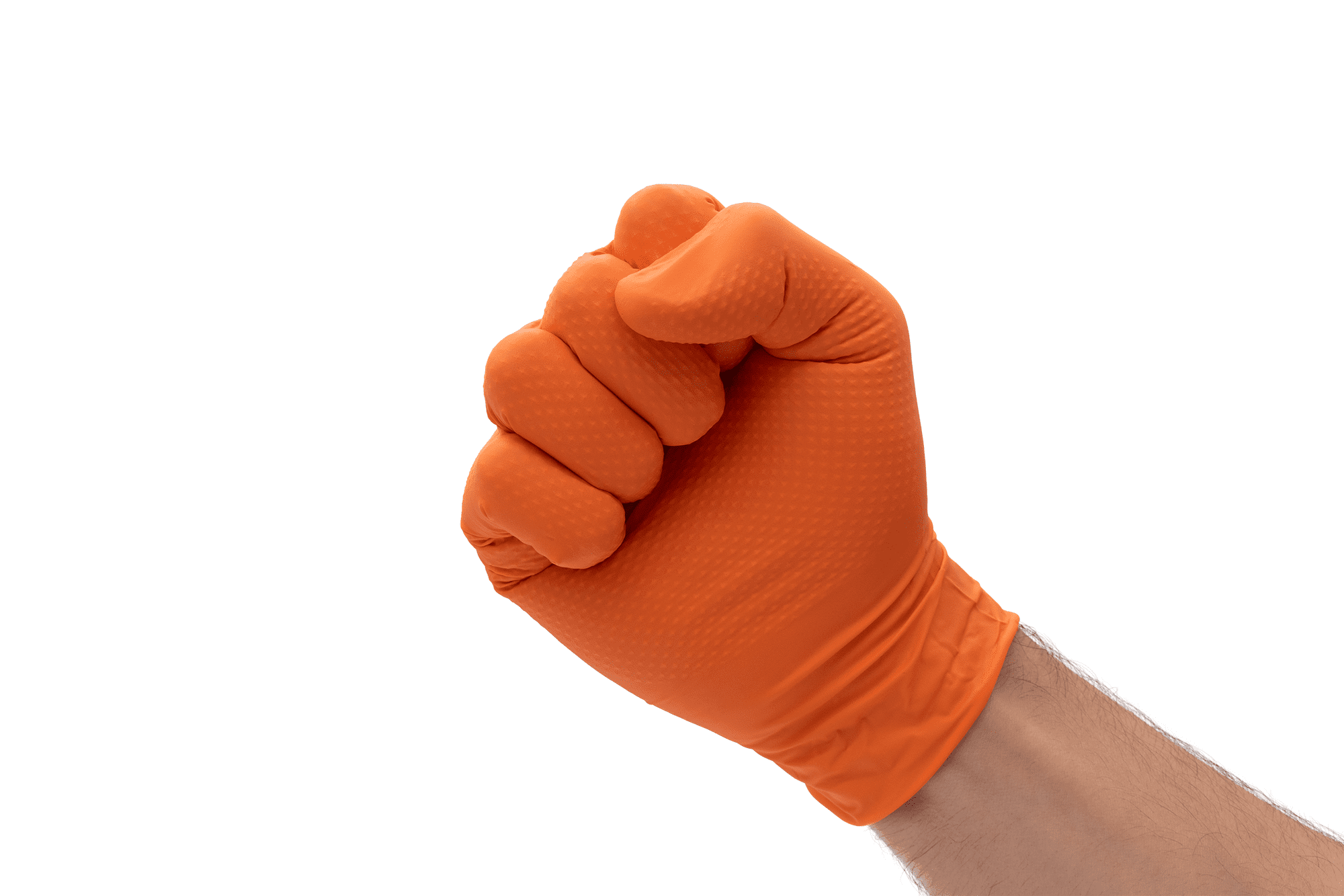 Denco Griptensity Commercial Grade Nitrile Gloves, Orange, Industrial Grip, Hi-Vis, 8MIL, Diamond Texture, XXL, 10 Boxes