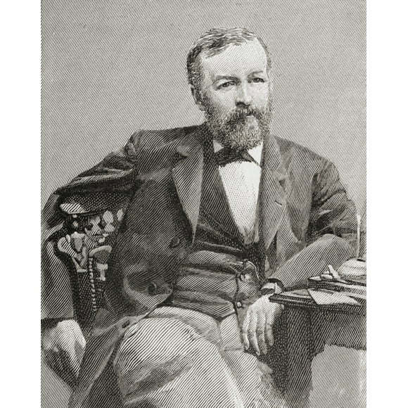 Samuel Pierpont Langley, 1834 - 1906. American Astronomer, Physicist, Inventor Of The Bolometer And Pioneer Of Aviation. From The Strand Magazine Published 1897. Poster Print (26 x 34)