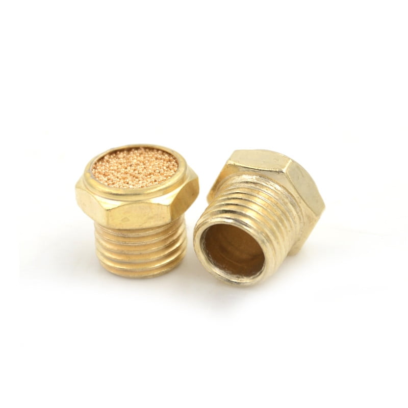 5PCS Pneumatic Air Breather Vent Silencer Muffler Threaded NPT 1/8" HI