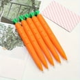 thumbnail image 1 of 4pcs Carrot Shaped Mechanical Pencils, 0.7mm, Mechanical Pencils, Cartoon Soft Glue Pencils, School Gift, Office Supplies, 1 of 5