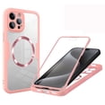 thumbnail image 3 of Funda transparente con protección de pantalla completa 360 para iPhone 14 15 Pro Max 11 12 13Pro 14Plus 15Plus, cubierta magnética para montaje en coche, 3 of 5