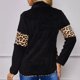 thumbnail image 5 of Moda mujer Casual felpa invierno cálido manga larga Patchwork señoras Tops sudaderas Fridja  fhghd2551, 5 of 9
