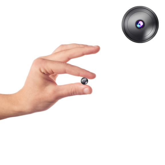 Mini Wireless WiFi Security Camera, Indoor/Outdoor Hidden Nanny Cam with Night Vision, Motion Detection, for Home/Pet/Dog Monitoring, Small Body, Micro Home Security Camera