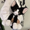 thumbnail image 2 of Muñeco de peluche de gato Devon Rex de 40 cm, bonito gatito de simulación, peluche Devon Rex, precioso juguete suave para cumpleaños de niño y niña, 2 of 5