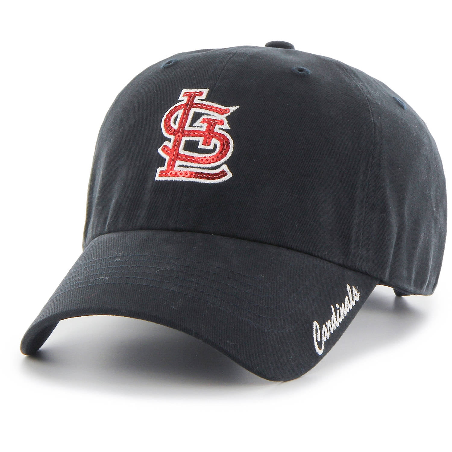 MLB St. Louis Cardinals Sparkle Women's Adjustable Cap Hat by Fan Favorite by Fan Favorite