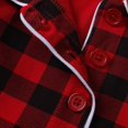 thumbnail image 6 of Otqutp 0-10 Years Kids Boys Girls Pajamas Set Toddler Button-Down Plaid Long Sleeve T-Shirt Top + Pants 2PCS Christmas Outfits Clothes(Red-b,3-4 Years), 6 of 9