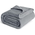 thumbnail image 4 of U by Bedsure Fleece Throw Blanket Grey, 260GSM Lightweight Fuzzy Cozy Soft Blankets And Throws, 107X89 inches, 4 of 8