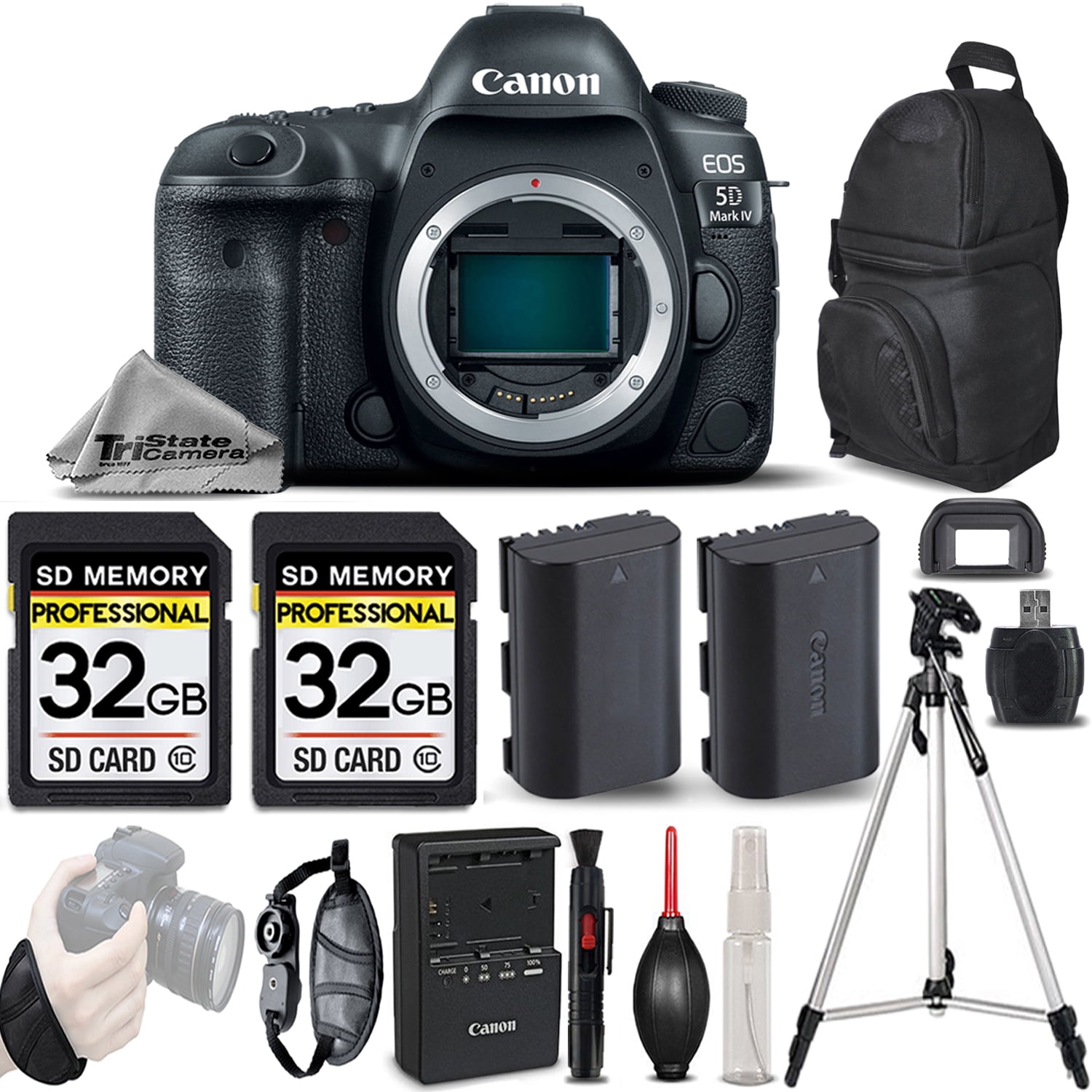 Canon EOS 5D Mark IV DSLR Camera (Body Only) with SanDisk 32GB +