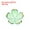 Green Gradient, variant on Uxcell 100 Pcs Gold-Plated Acrylic Cherry Blossom Flower Beads, Multicolored