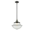 thumbnail image 2 of Innovations Lighting  Franklin Restoration Oxford - 1 Light 12" Stem Hung Mini Pendant Clear/Black Antique Brass, 2 of 5