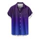 thumbnail image 5 of Mens Casual Manga Corta Botón Abajo Camisas Turndown Cuello Blusa de Impresión, Poliéster Ligero Top de la Moda para el Verano Al Aire Libre Y el Uso Diario, 5 of 6