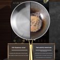 316 Stainless Steel Frying Pan Wok Pan Nonstick Cooking Fried Steak Gas