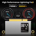 thumbnail image 2 of INDMEM NVMe PCle SSD 1TB 3D TLC Flash Disco duro con herramientas para actualización 2016 2017 13" MacBook PRO A1708 (modelos EMC 2978/3164 sin barra táctil (finales de 2016-mediados de 2017), 2 of 5