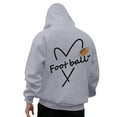 thumbnail image 2 of WILLBEST Sudadera con Capucha para Hombre, Estilo Informal, para El Día Del Partido De Fútbol, Holgada, con Diseño Estampado, Cómoda y Cálida, para Uso Diario En Otoño e Invierno. Grande, 2 of 5