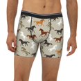thumbnail image 2 of Men'S Boxer Briefs, Modern Cool Horse Soft And Breathable Mens Underwear Boxer Briefs With Widen Waist, 2 of 2
