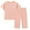 Pink, variant on Bovxnpu Boys Girls Cotton Pajamas Sets, Girls Short Sleeve Top and Pant 2 Piece Loungewear Set, Children's Pajamas Summer Thin Short Sleeve Home Clothing 9-10 Years