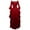 Wine, variant on Quinlirra Women's 1950s Vintage Dresses Plus Size Retro Flared Sleeves Dress for Theme Party