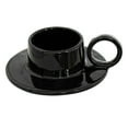 thumbnail image 5 of DEEPCRAFF Decorative Votive Holder Ceramic Black 1Pcs 4.7x4.1x1.8in, 5 of 8