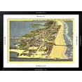 thumbnail image 5 of Art.com Ocean City, Maryland Art Print, Black Frame Wall Art, 44" x 32", 5 of 5