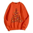 thumbnail image 3 of Christmas Tree Sweatshirts for Women 2025 Long Sleeve Crewneck Casual Holiday Graphic Sweatshirt Pullover Tops, 3 of 5