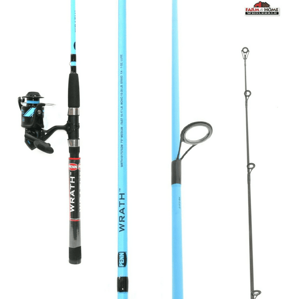 PENN 7 Ft. Wrath Fishing Rod and Reel Spinning Combo
